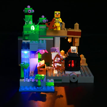Brickbling Light Kit Compatible With Lego Minecraft The Skeleton Dungeon 21189, Minecraft Dungeon Led Lighting Compatible With Lego 21189 - Lights Only, Not Come With Model