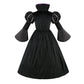 Yolsun Purple Witch Costume For Girls Bubble Sleeve Halloween Witch Dress For Kids (4-6 Years, Purple)