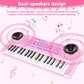 M Sanmersen Kids Piano Keyboard - 37 Keys Piano Toys For Kids Beginners Electronic Piano With Microphone Educational Musical Toy For 3 4 5 6 Year Old Boy Girls Gift