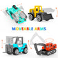 17 Metal Construction Vehicles Toys, Small Excavator Wheels Cars Mini Construction Trucks Toys for Boys Kids Toddlers Christmas