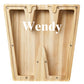 Bemaystar Personalized Kids' Wooden Money Bank - Customized Name Letter Piggy Bank For Boys & Girls (Birthday)