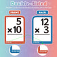 Torlam Math Flash Cards + Math Board, Multiplication Flash Card Times Table Chart, Math Manipulatives Division, Addition, Subtraction Math Games Toys For Kids, 1St, 2Nd, 3Rd, 4Th, 5Th, 6Th Grade
