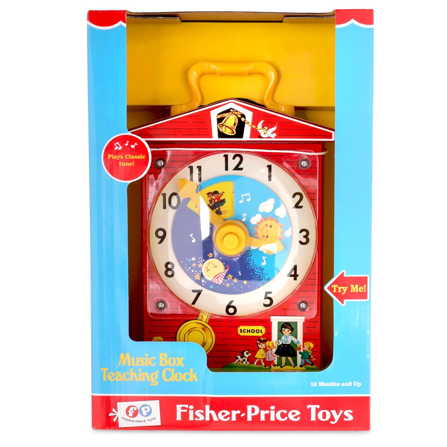 Basic Fun Fisher Price Classic Teaching Clock - Plastic, Model 1698, 1 EA