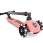 Scoot & Ride Stand-Up Push Scooter For Children Ages 3-6, Highwaykick 3, Peach