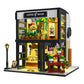 Wiseplay Coffee House City Modular Building Set - Modular Building Block Display Model For Adults With Led Lights 1454 Pieces