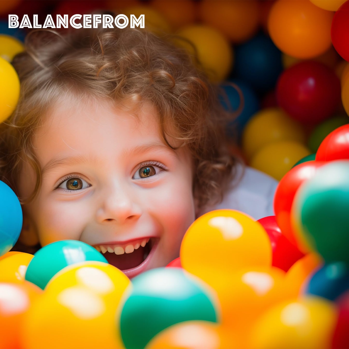 Balancefrom Fitness 2.3 Inch 400 Crush Proof Play Pit Balls With Mesh Storage Bag For Playpens, Bounce Houses, And Kiddie Pools, Multicolor (3 Pack)