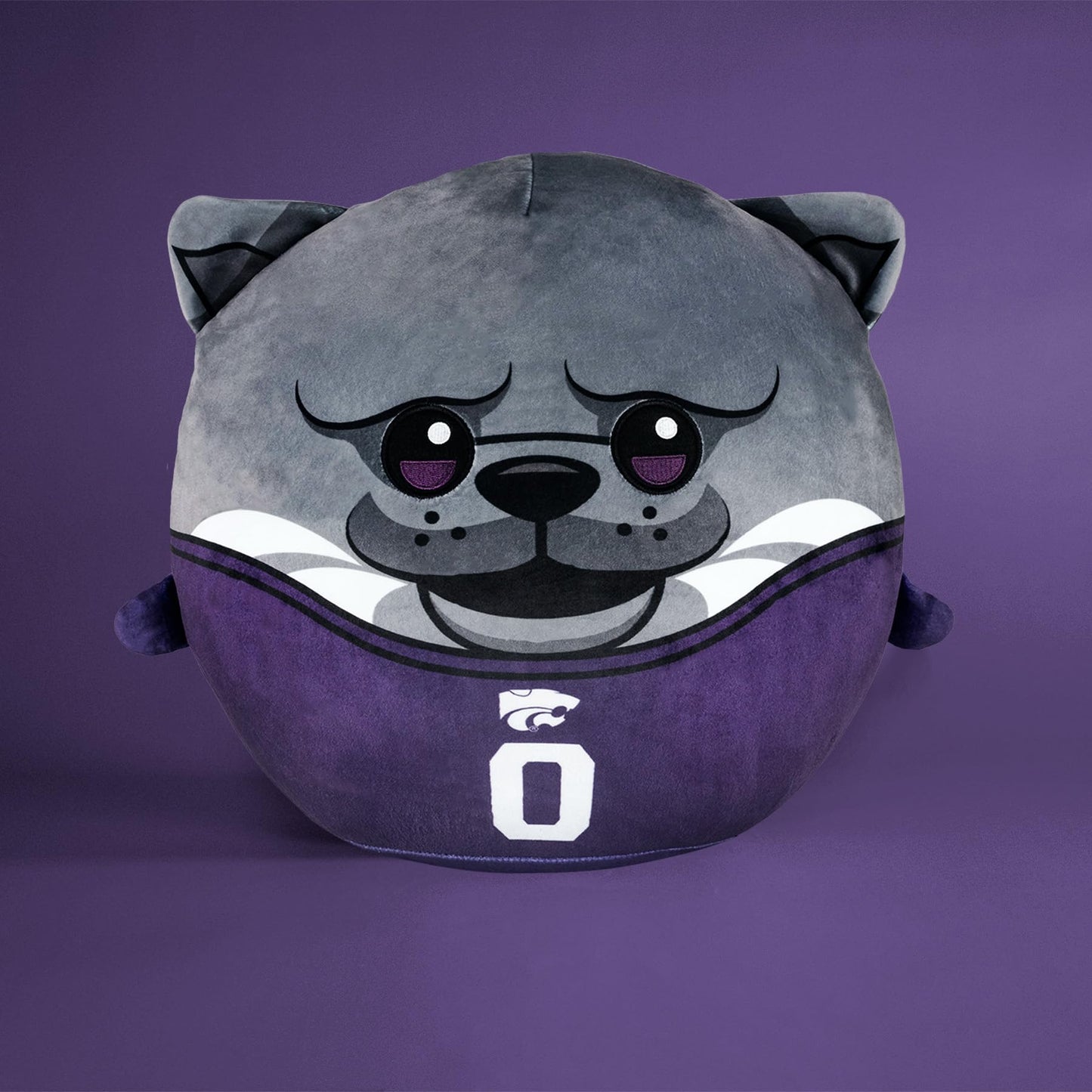 Sleep Squad Kansas State Wildcats Willie The Wildcat 12'' Mascot Kiri Cloud Plushie - Official Collegiate Plush