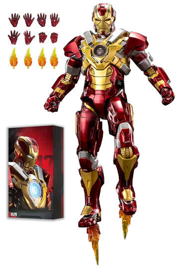 Banobi 7 Inch Ironman Mk17 Action Figure (1/10 Scale) With Lots Of Accessories,Exquisite Painting Collectible Toy