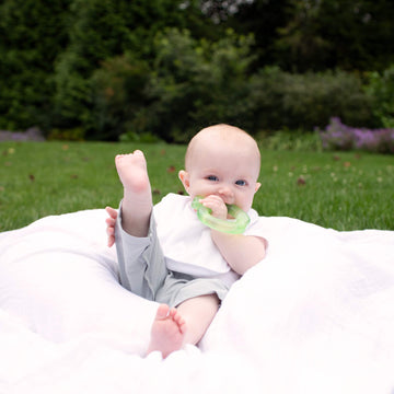 Green Sprouts Fruit Cooling Teether-Pink Strawberry