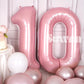 SUWEN 40 Inch Pink Foil Number Balloons 0-9 Jumbo Mylar Birthday Party Decorations for Girls