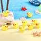 100Pcs Mini Resin Ducks,Small Plastic Ducks Tiny Ducks. For Miniature Dollhouse Decor Accessories,Miniature Characters Fairy Gar