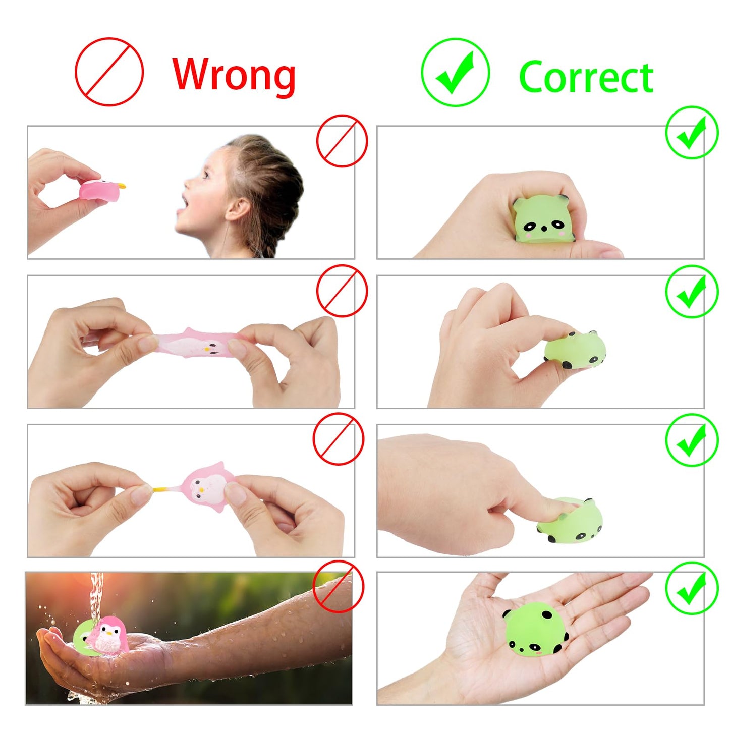 Outee 20 Pcs Mochi Toys Kawaii Animals With Gift Box Glow In The Dark Cute Stress Relief Toy Birthday Party Favors For Kids Girls Boys