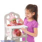 Melissa & Doug Wooden Doll High Chair - Wooden Pretend Play High Chair For Dolls