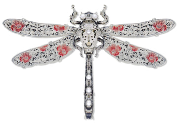 Piececool 3D Puzzles For Adults, Dragonfly Metal Model Building Kits Insect Themed Brooch Assembling Diy Crafts Creative Birthday Gifts,25Pcs