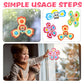 Jofony 4 Pcs Suction Cup Spinners Toys For Baby,Spinning Toy For Baby 3-18 Months Toddlers Sensory Activity Fidget Bath Toy Educ