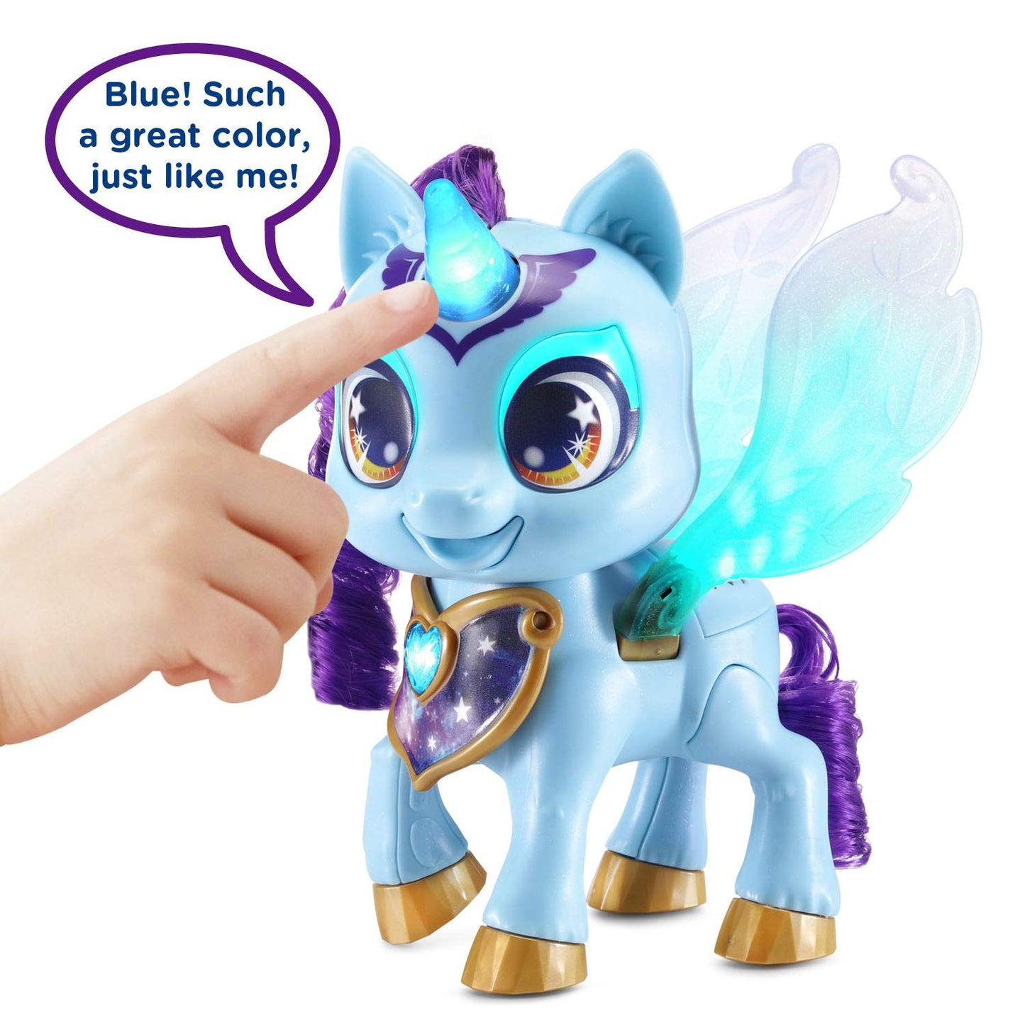 VTech Sparklings Riley The Unicorn Plush Toy - Colorful Plastic Design, Model 80-530860