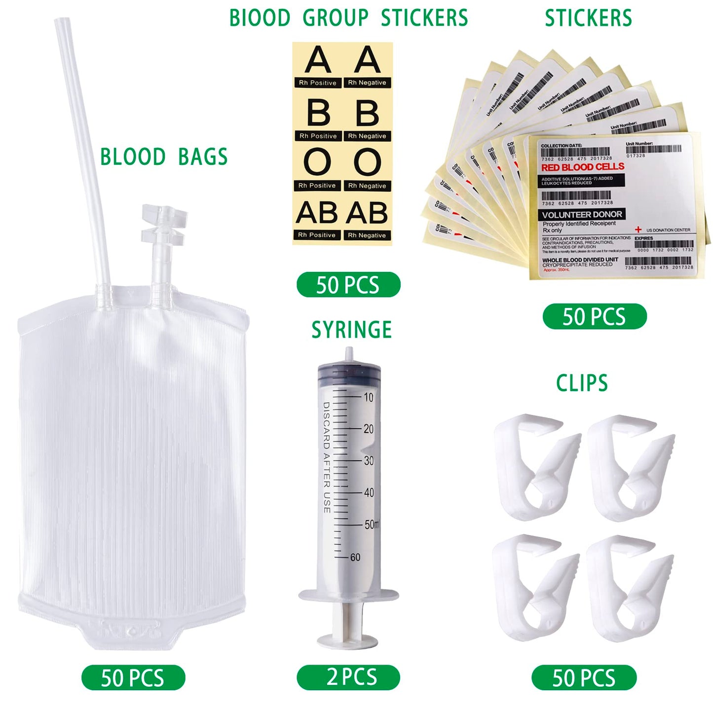 Meowtastic Blood Bags For Drinks For Halloween Party Decorations, Reusable Halloween Blood Bag Drink Pouches With Syringe, Iv Bags For Drinks, Vampire Nurse Graduation Decoration Supplies, Pack Of 50