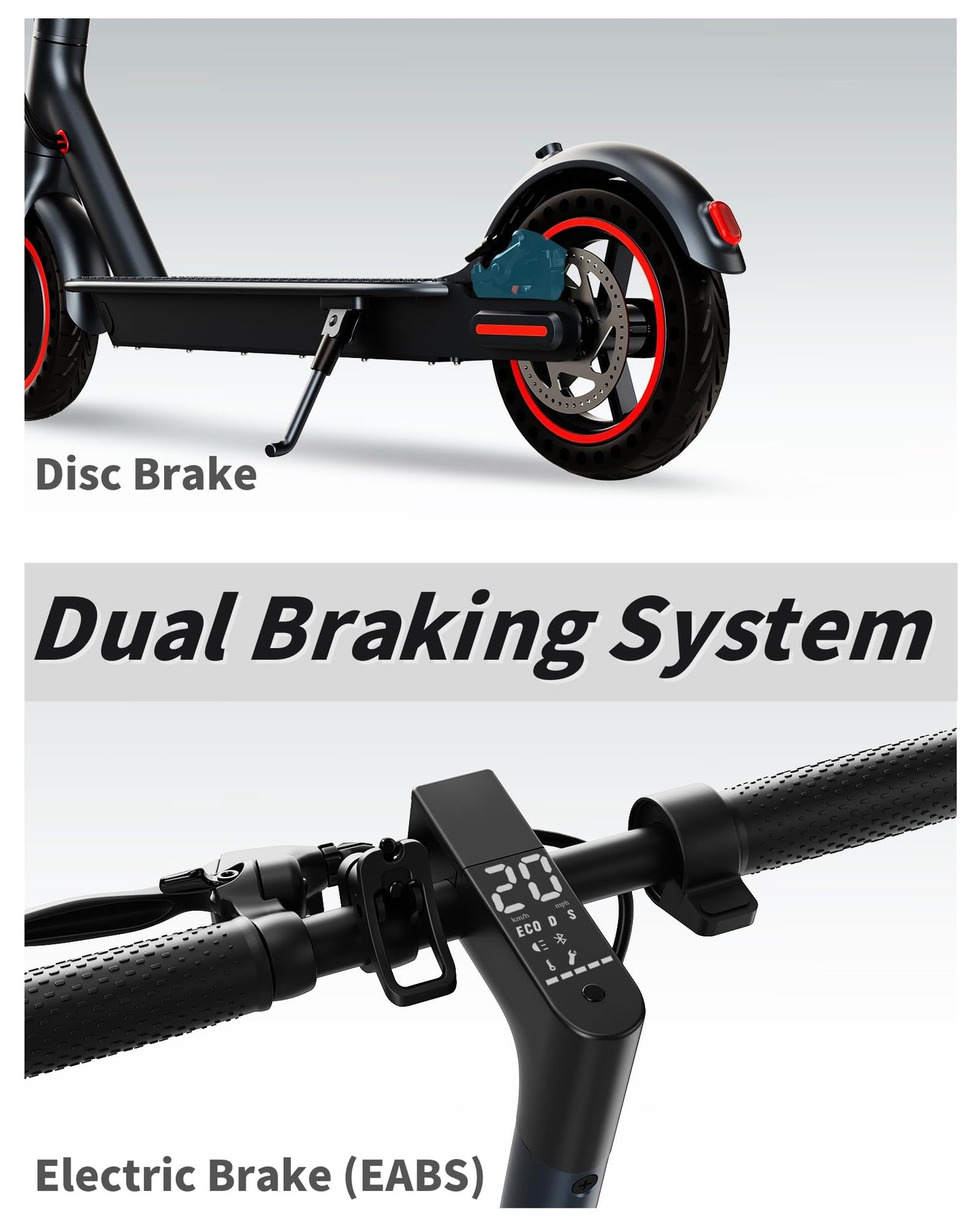 Qnq Electric Scooter, Powerful 500W/1500W Peak Motor, Max 28/35Miles Long Range, Top Speed 21/25 Mph, 8.5 '' /10 ' ' Tires, E Sc