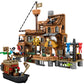 Riceblock Pirate Ship Building Toys, Pirate Wharf Themed City Store Building Bricks Sets For Boys Age 8-12, 573 Pieces, Ideal Fo