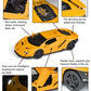 Tianmei 1:32 Supercar Kids Toys Die-Cast Alloy Metal Car Model Collection Children Play Vehicle (Lbjn - Yellow)