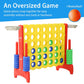 Sdadi Giant 33 Inch Easy Set Up Durable 4 In A Row Hoop Connect Strategy Game And Basketball Family Fun Board For Kids And Adult