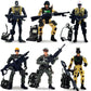 Baimiby Army Men Action Figure  Soldiers Toy for Boys Age 4-7  6 Pcs Special Force Action Figure with  Military Soldier Playset Army Toy Set for Boys 3+