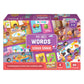 Bloomingo Learning Kit: First Words - School Edition - Fun Board Puzzles With Number & Imagematching Flashcards That Boosts Voca