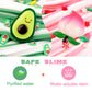 2 Pack Dual Colored Butter Slime Kit,Peach Slime,Avocado Fruit Slime,Non Sticky,Super Soft Sludge Toy,Birthday Gifts For Kids 4-