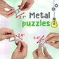 Brain Teasers Metal Puzzles for Kids & mature-themed 22Pack  Mind  Logic and IQ Game Test Toy for Teens  Disentanglement 3D Coil Cast Wire Chain Intelligence Toy for Party & Office  Puzzle Travel Games(Hard)