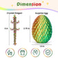 Yilcer 4Pcs 3D Printed Dragon Eggs With Dragon Inside Mini Dragon Egg Set Easter Eggs Articulated Dragon Easter Basket Stuffers