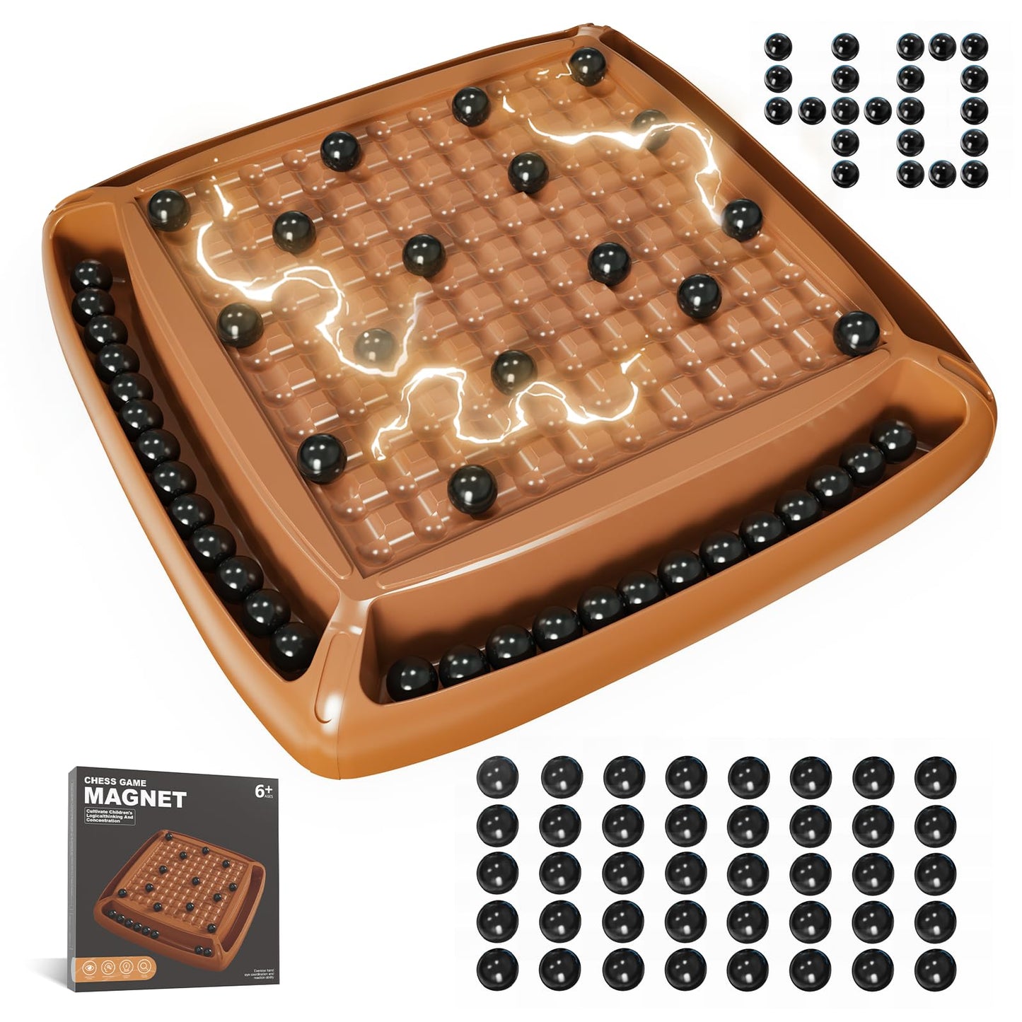 Magnetic Game Chess, Magnet Game Board Games For Kids 6-8-12, Magnet Chess Game For Adults, Family Game For Kids And Adults, Mag