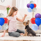 ZJDHPTY Dog Birthday Party Decorations Balloon Stand Kit with Blue Red and Puppy Paw Balloons (Puppy paw set4)