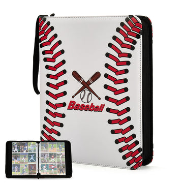900 Pocket Baseball Card Binder - Card Holder Album with Sleeves for Sports  MTG  TCG  Topps & Game Cards - Portable Gift Case for Boys  Girls & Collectors  Trading Card Display Storage Organizer