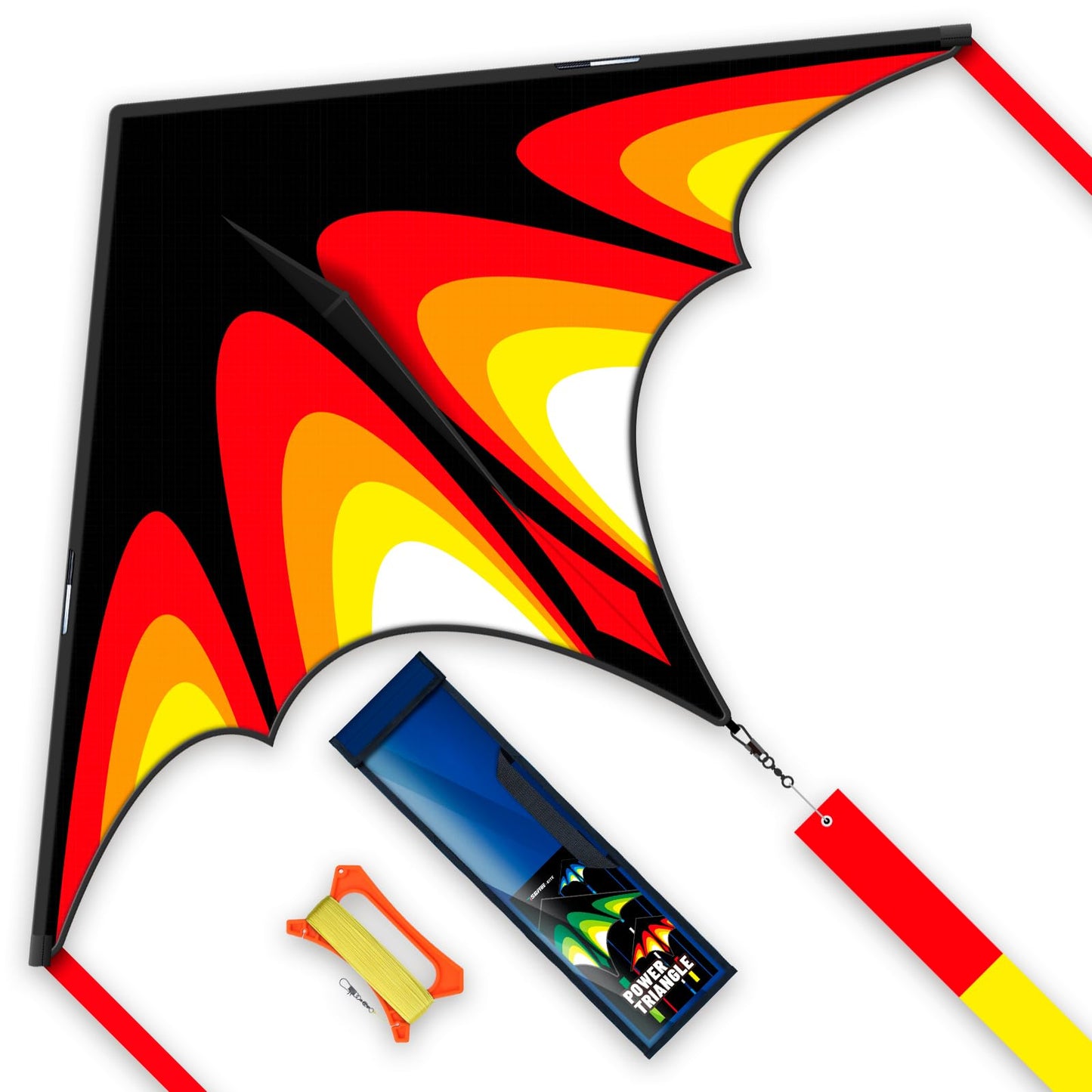 Large Delta Kites Flying Toys For Kids & Adults Easy To Fly,Delta Kite Easy To Fly Factory Outdoor Toys Children'S (Red)
