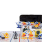 Kaskey Kids Hockey Guys, Blue White vs. Yellow, 27 Pieces in Each Set, Includes 2 Teams, Accessories, and Travel Storage Case, N