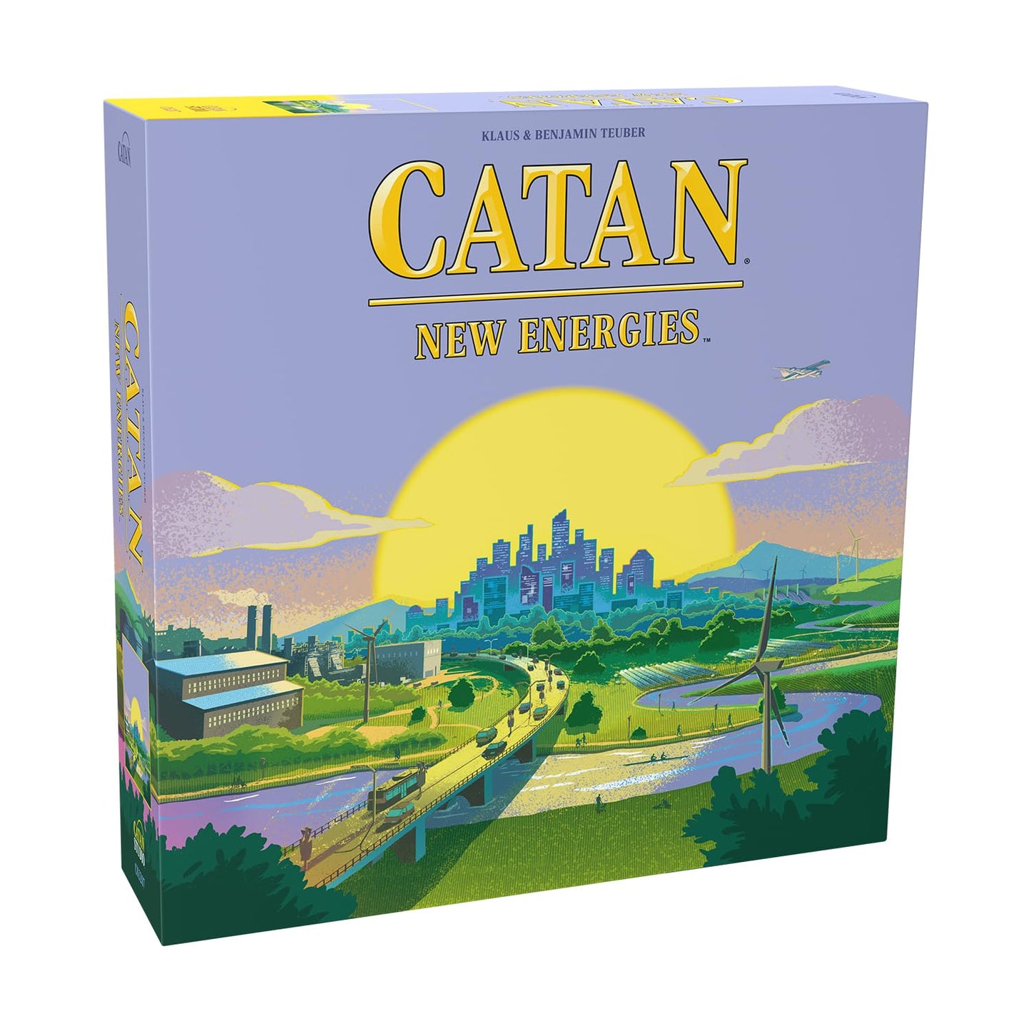 CATAN New Energies Board Game - Sustainable Strategy Game for 3-4 Players, Ages 12+, 90 Min Playtime, Multicolor, Model CN3207