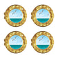 Cruise Ship Porthole Peel N Place 15 inch Pack of 4
