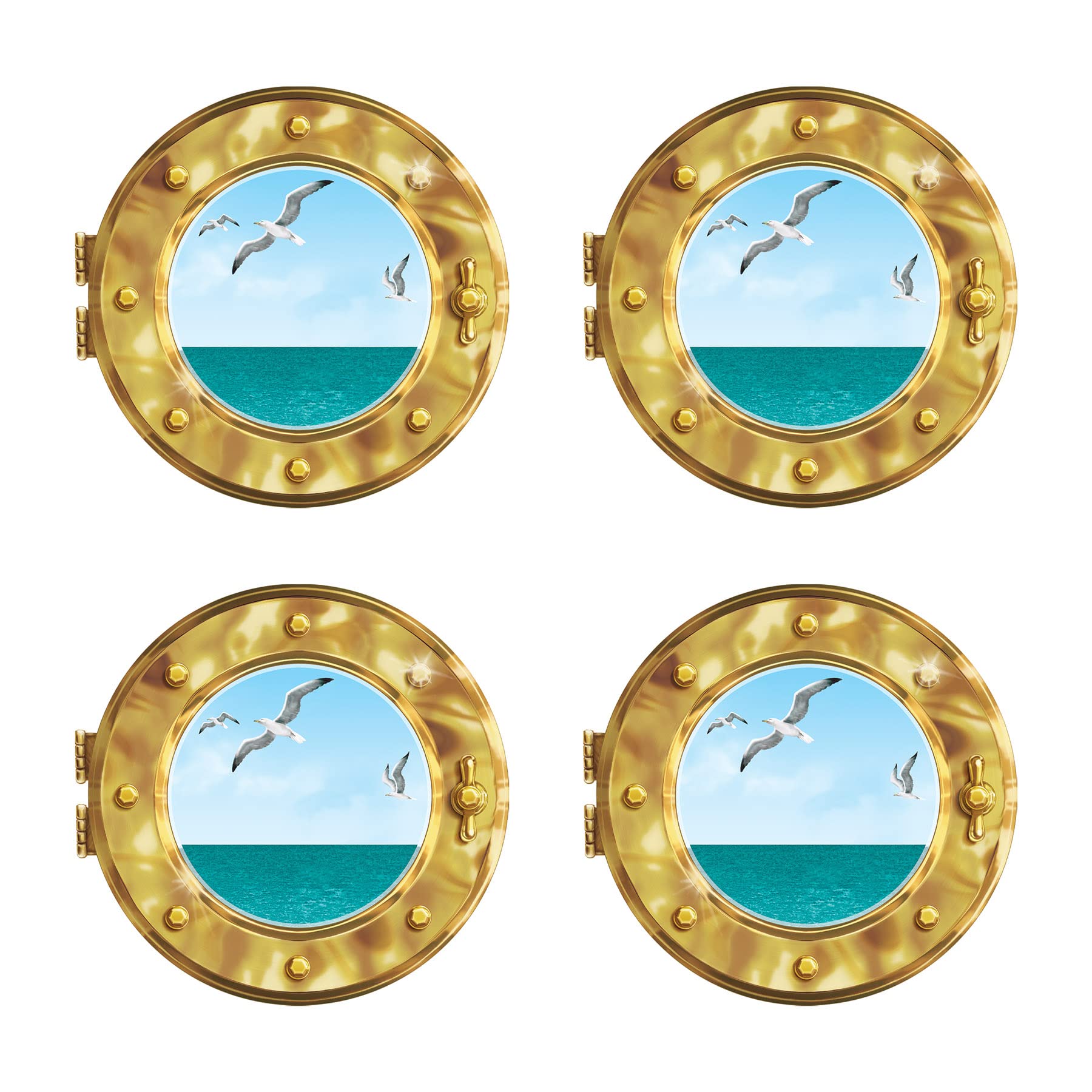 Cruise Ship Porthole Peel N Place 15 inch Pack of 4