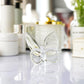Kanpura Crystal Flying Butterfly Figurine Collection Cut Glass Butterfly Ornament Statue Crystal Animal Collectible (Clear)