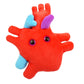 GIANTmicrobes Heart Plush Stuffed Animal, Medium Red Anatomical Heart Toy, Model GM052, Perfect Gift for Cardiologists and Heart Surgery Survivors