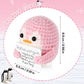Boxob Positive Penguin Doll, 2.6 Inch Funny Potato Knitted Penguin Toy With Positive Card Woolen Cute Positive Penguin Crochet Plushies Cheer Up Gift For Friends Encouragement Decoration