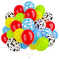 Toy Inspired Story Balloons, 67Pcs 12 Inch Cow Pattern Cloud Yellow Red Blue Green Latex Balloons For Kids Boys Girls Inspired S