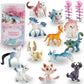 Liberty Imports 12 Pack Fantasy Creatures Figurines Set - Multicolor Plastic Fairy Animals & Mythical Toy Figures, Model KZ956-030E