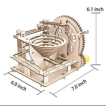 3D Puzzle Marble Run For Adults Stem Projects For Kids Wooden Engineering Puzzle Kit Science Project Kits Wood Mechanical Building Puzzles Diy Mode Kits