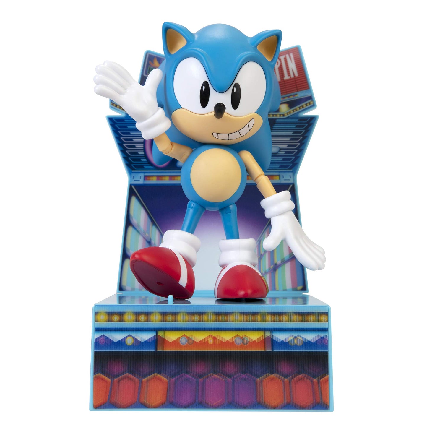 Sonic The Hedgehog 6” Collectible Action Figure - Multicolor Plastic Model 403942