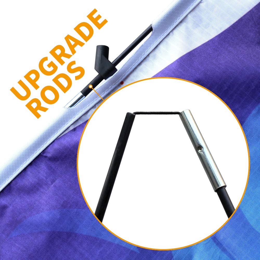 Devil Fish Kite For Kids Adults,Easy To Fly Delta Kites Single Line Large, Kite Handle Include