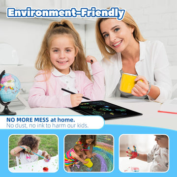 13 Inch Lcd Writing Tablet For Kids, Rechargeable Doodle Board, Kid Drawing Pad Learning Toys Best Gift For Birthday Christmas 3