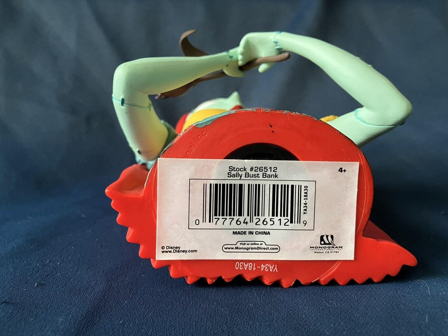 Nightmare Before Christmas Sally Bust Bank Toy,Multi