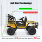Hikole 24V Battery Powered Car With Remote Control, Kids Ride On Car, Music, Led Lights, Suspension System, Double Doors, Safety