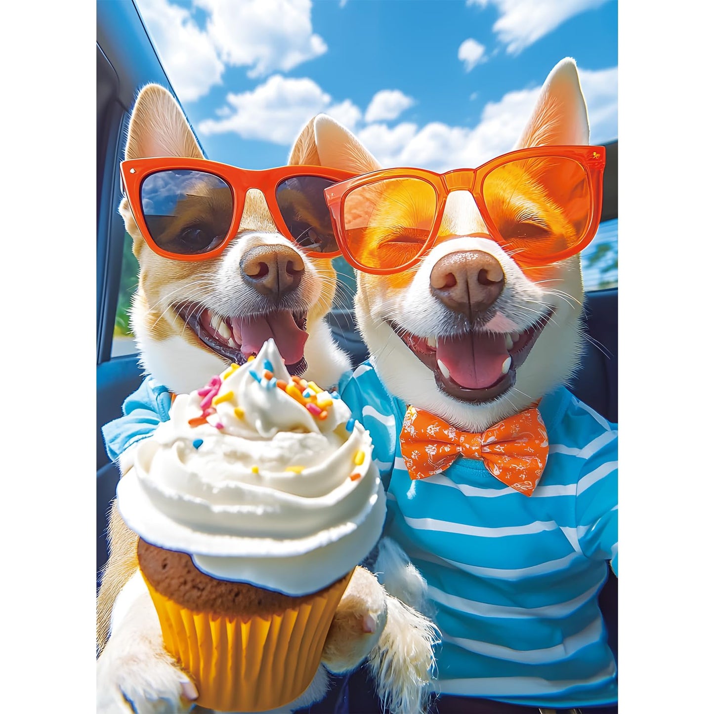 300 Piece Puzzles for mature-themeds Cute Puppy Jigsaw Puzzle for mature-themeds Kids Seniors Recycled Cardboard Selfie Puppy Piece Puzzle 300 Piece Family Activity Great Gift for Family Friends 20.5 * 15 in